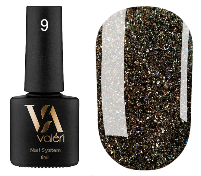VALERI Flash Gel Polish Гель-лак світловідбивний 6 мл №09